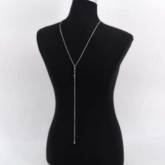 Sexy Cubic Zirconia Backdrop Necklace Prom/Wedding - Picture 6 of 6